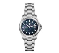 San Martin, orologio automatico da uomo, 39 mm, SN0150G 9015, movimento meccanico 316L, con quadrante guilloche BGW-X1, blu, luminoso, 10 bar, resistente all'acqua, nero