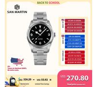 San Martin Orologio da uomo meccanico automatico 39mm 369 Esplora orologio impermeabile di lusso zaffiro Lume Relogio Masculino SN0020-2/3/4