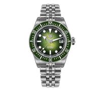 San Martin Orologio da uomo - SN0148G 40mm 9015 Movimento Automatico Orologio subacqueo 20 Bar Impermeabile Cristallo Zaffiro BGW-X1 Orologio da polso luminoso, Verde sfumato.