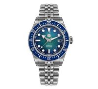 San Martin Orologio da uomo - SN0148G 40mm 9015 Movimento Automatico Orologio subacqueo 20 Bar Impermeabile Cristallo Zaffiro BGW-X1 Orologio da polso luminoso, Blu sfumato.