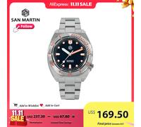 San Martin Orologio subacqueo di lusso da 40 mm per uomo Lunetta Sport Orologi meccanici automatici Acciaio inossidabile 20Bar Impermeabile SN0067