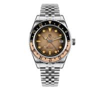 San Martin Retro NH34 GMT Orologi da Uomo Quadrante Sandwich 40mm Lunetta Zaffiro Bidirezionale Orologio sportivo di lusso, V 3, Sport di lusso