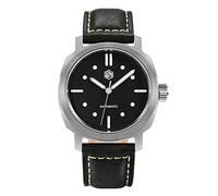 San Martin SN0065G 40mm YN55 Vintage Classic Automatico Meccanico Uomo Orologio Vetro Zaffiro 10 Bar BGW-9 Cinturino In Pelle Orologio Da Polso, quadrante 1, Meccanico