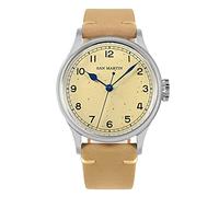 San Martin SN0105G 38.5mm Vintage Pilot Mens Orologi NH35 Stile Militare Lentiggini Quadrante Acciaio Inox Automatico Orologi Da Polso, Con logo.