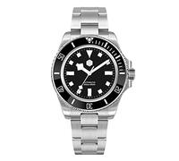 San Martin SN0111G Orologio subacqueo da uomo in acciaio inossidabile NH35 automatico meccanico zaffiro vetro blu nero orologi, nero, Subacqueo, Meccanico