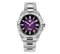 San Martin SN0129 39mm Viola Desert Lusso Degli Uomini Dress Watch Texture Dial NH34 GMT Automatico Meccanico Impermeabile Orologi, V 1