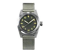 San Martin SN031G orologio militare retrò personalizzato vetro zaffiro, impermeabile 200 m, orologio subacqueo automatico da uomo, grigio, grigio., Bracciale