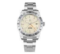 San Martin SN054G-3 NH34 39mm BB Color Dial Uomo GMT Orologio da polso meccanico automatico in vetro zaffiro, bianco, Meccanico