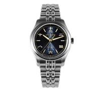 San Martin Watches SN0144-CG 39 mm Orologio subacqueo di lusso da uomo 90S5 automatico BGW-X1 blu luminoso, resistenza all'acqua 100 m, Blu scuro