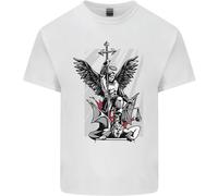 San Michael Uccisione il Diavolo Christian God T-Shirt Ragazzi Ragazze