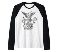 San Michele Arcangelo Angeli cattolici Maglia con Maniche Raglan