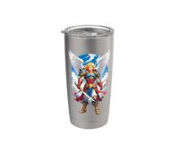 San Michele Arcangelo Anime Catholic Angel Warrior Bicchiere termico in acciaio inox doppia parete