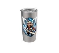 San Michele Arcangelo Anime Catholic Angel Warrior Bicchiere termico in acciaio inox doppia parete