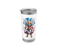 San Michele Arcangelo Anime Catholic Angel Warrior Bicchiere termico in acciaio inox doppia parete