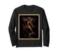 San Michele Arcangelo Barocco Chiaroscuro Icona Design Maglia a Manica