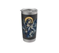 San Michele Arcangelo Bicchiere termico in acciaio inox doppia parete