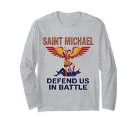 San Michele Arcangelo Difendere Noi Moderna Cattolica St Maglia a Manica