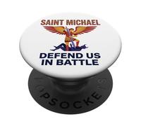 San Michele Arcangelo Difendere noi Moderna Cattolica St PopSockets PopGrip Adesivo