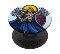 San Michele Arcangelo è il mio Wingman Catholic Art St PopSockets PopGrip Adesivo
