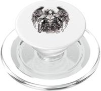 San Michele Arcangelo in stile tatuaggio cristiano PopSockets PopGrip per MagSafe