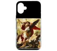 San Michele espellendo Lucifero e Angeli caduti cristiani Custodia per iPhone 16 Plus