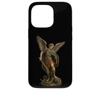 San Michele l'Arcangelo sconfiggendo Satana - Catholic Custodia per iPhone 13 Pro