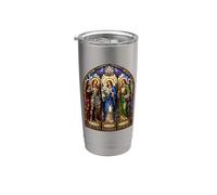 San Michele Raffaello Gabriele Cattedrale Gotica Icona Art Bicchiere termico in acciaio inox doppia parete