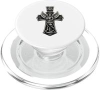 San Michele Schiacciare Serpente Croce Cristiana PopSockets PopGrip per MagSafe