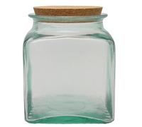 San Miguel Quadrato Vaso per Conserve W/Sughero - 1.5L - Fatto Da Riciclato