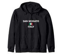 San Miniato Italia Bandiera Italiana Città Felpa con Cappuccio