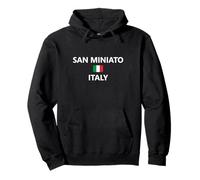San Miniato Italia Bandiera Italiana Città Felpa con Cappuccio