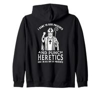 San Nicola è venuto a Portare Regali e a Prendere a Pugni Felpa con Cappuccio