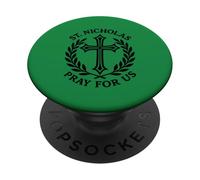 San Nicola prega per noi devozionale cristiano cattolico PopSockets PopGrip Adesivo