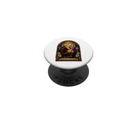 San Padre Pio Cattolico Devozionale Gotico Mosaico Icona Arte PopSockets PopGrip Adesivo