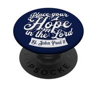 San Papa Giovanni Paolo II La vostra speranza nel Signore Santo Cattolico PopSockets PopGrip Adesivo