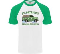 San Patrizio Birra Consegna Divertente Alcol Guinness DA UOMO S/S Baseball