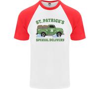 San Patrizio Birra Consegna Divertente Alcol Guinness DA UOMO S/S Baseball