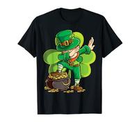 San Patrizio Dabbing Leprechaun Boys Kids Men Gifts Dab Maglietta