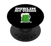 San Patrizio Dublino la mia visione PopSockets PopGrip Adesivo
