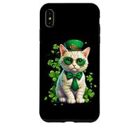 San Patrizio Gatto Uomini Donne Ragazzo Ragazze Trifoglio Irlandese Gatti Custodia per iPhone XS Max