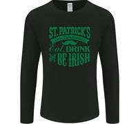San Patrizio Giorno Mangiare Bere Be Irlandese Birra Uomo Maniche