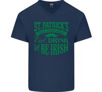 San Patrizio Giorno Mangiare Bere Be Irlandese Birra Uomo V-Neck T-Shirt
