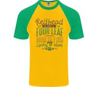 San Patrizio Giorno Redhead Zenzero Divertente Irlandese Uomo S/S Baseball