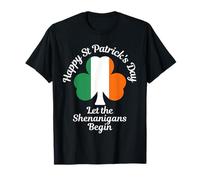 San Patrizio Irish Shamrock Let The Shenanigans Begin Maglietta