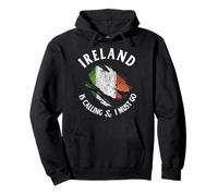 San Patrizio L'Irlanda sta chiamando e devo andare bandiera irlandese Felpa con Cappuccio
