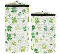 San Patrizio Lucky Green Clover Lavatrice Borse Scarpe Set di 2 Lavanderia Sacchetto di Lavanderia Sacchetto Della Lavanderia Per Scarpe In Lavatrice, Giorno di San Patrizio fortunato Trifoglio verde,