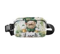 San Patrizio's Lucky Leprechaun con Brygder Moda Borsa a Tracolla Marsupio per Donna Uomo Adolescente Mini Borsa a Tracolla con Tracolla Regolabile per Viaggio Vacanze Running St. Patrick's Lucky, St.