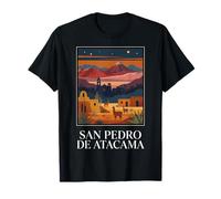 San Pedro de Atacama Cile Vintage Desert Travel Design Maglietta