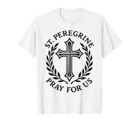 San Pellegrino Prega per Noi Croce Cattolica Religiosa Maglietta