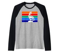 San Pietroburgo Florida Pride Bandiera Pellicano Design Maglia con Maniche Raglan